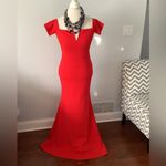 Beautiful off shoulder maxi dress ❤️❤️FREE SHIP❣️ Red Size M Photo 1