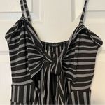 Boohoo jumpsuit cutouts black white stripe 10 Photo 4