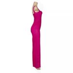 SALONI Rachel Linen Jumpsuit, Bright Berry, 2 (US) Pink Photo 9