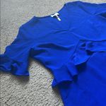 Laundry by Shelli Segal  Blue Ruffle Dress Photo 2