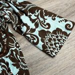 Take Two Brown and Cream Patterned Top Size 2X Photo 6