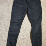 Frame  Le Skinny de Jeanne Faded Black Skinny Chewed Hems Jeans. Size 30 Photo 0