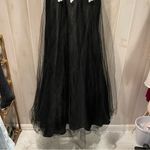 Vintage 90’s ultimate fairy whimsigoth queen mesh beaded floral tulle maxi gown Black Photo 7