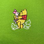 Disney - Vintage Neon Green Winnie The Pooh & Piglet Design Embroidered Vest- XL Photo 1