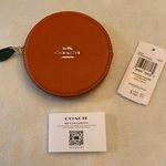 Coach NWT  Orange Coin Case in Spice Orange crossgrain leather Photo 0