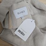 NWT Revolve Rumer the Label Avon Ring Linen Nude Cream Maxi Dress Medium Photo 4