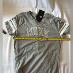 Nike  Women's Sportswear NSW Varsity T-Shirt Dress Grey/White Stretch Size S NWT Photo 4
