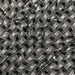 Black and white sequin fringe rectangle scarf Photo 4