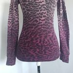 Lucky Brand Ombre Thermal Animal Print Shirt Top Photo 3