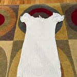 Princess Polly The Kipp Mini Dress White Smocked Off The Shoulder Size 6 Photo 4