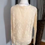Peace Love World  Cream V-Neck Sweater Photo 5