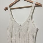 Abercrombie & Fitch  Crochet V-neck Skimming Tank Top Size Medium White Beach Photo 3