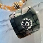 Liz Claiborne  vintage abalone pendant necklace Photo 7