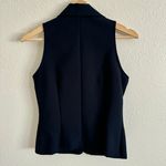 You Babes Vintage Y2K Navy Blue V Neck Collared Button Up Sleeveless Vest Top Photo 7