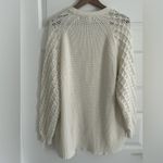 Knox Rose  Chunky Knit Cardigan Cream Size L Photo 7