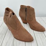 Frye western ankle boots brown nubuck leather side zip 8.5 Photo 1