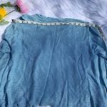 Classics Eileen West Vintage Light Blue Sweater Size 8 100% Rayon Heavy Quality Photo 6