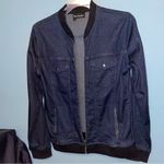 The Kooples  Sport Zip Front Denim Jacket Shacket Size 1 or Small Photo 2
