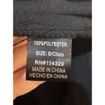 Poetry  Lightweight Draped‎ Blazer Size Small 80's Moto Black Asymmetrical Open Photo 7