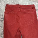 frame denim FRAME Le High Skinny Jeans Size 29 Burnt Henna Gusset Frayed Step Hem Pants Photo 4