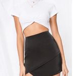 superdown  Saira Satin Mini Skirt in Black Sz S Photo 0