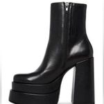 Steve Madden  black leather cobra boots 2021 heeled platform booties bratz Photo 1
