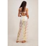 For Love & Lemons Lace Blossom Maxi Dress Sheer Pastel Floral Ethereal Festival Pink Size XXS Photo 6