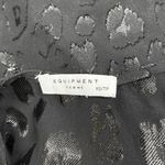 Equipment  $158 Silk Kaylen Black Animal Leopard Print Sleeveless Tank Top Sz XS Photo 7