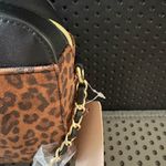 JustFab Animal Print Crossbody Bag - Brown and Black Photo 2