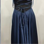 La Femme  Navy Blue Long Gown Size 4 Photo 7