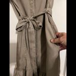 Japna Super Cute Olive  Short Sleeve Ruffle Dress by  Size S Photo 3