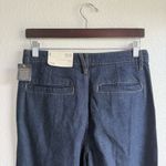 a.n.a NWT . Womens Jeans Denim Dark Blue Wide Leg High Rise Slant Pockets Size 8 Photo 3