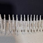 House of Harlow Black Mini Skirt Faux Pearl Beads Women’s 4 Fringe Stretch Photo 7