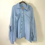 Free People  We The Free Cardiff Top in Blue Bell Oversized Large Gauze Cotton Photo 7