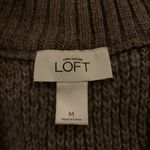 Loft NEW! NWOT Chunky Knit Shawl Collar Sweater Photo 5