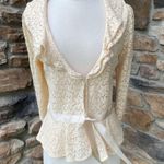INC Cream Lace Jacket Size M Photo 2
