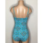 Tommy Bahama New.  aqua and orange one piece swimsuit. Small. Retails $178 Photo 4