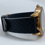 Liz Claiborne  43mm rose gold case dial Women WATCH Gray Bezel Silicone Band runs Photo 4