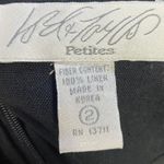 Vintage 90s Linen Mini Sheath Dress Short Sleeve Square Neck Black Womens XS Photo 5