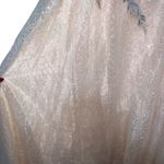 Mac Duggal NEW NWT  Embroidered Bodice One Shoulder Ballgown Champagne Photo 6