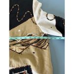 Indigo Moon womens blazer jacket size S black and tan geometric pattern Photo 5