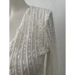 Princess Polly Fairy Top 4 tie front romantic floral sheer flare sleeve white Photo 3