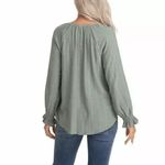 Frye Women's Textured Long Sleeve Peasant Blouse nwt size small Photo 4