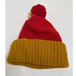 San Francisco 49ers Vintage Pom Pom Beanie Red Gold 70s 80s Small Size Knitted Photo 2