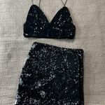 Forever 21 NYE Crop Set Dress Sequin Multi F21 Photo 2
