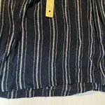 Sybil California Striped Dress L Boho Festival Resort Beach Lagenlook Pockets Black Size L Photo 9