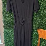 Pact  Revive Deep-V Black Jumpsuit Size Small Photo 0