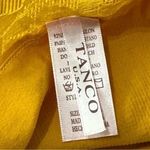 Tanco Women’s One Size Marigold Gold Yellow Stretch Lace Trim Tank Top Photo 3