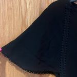 ZARA  Short Flutter Sleeve Lace Inset‎ Open Back Romper in Black Size XS Photo 3