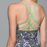Lululemon  Dancing Warrior Tank Floral Sport White Multi Pistachio 4 Dots Photo 1